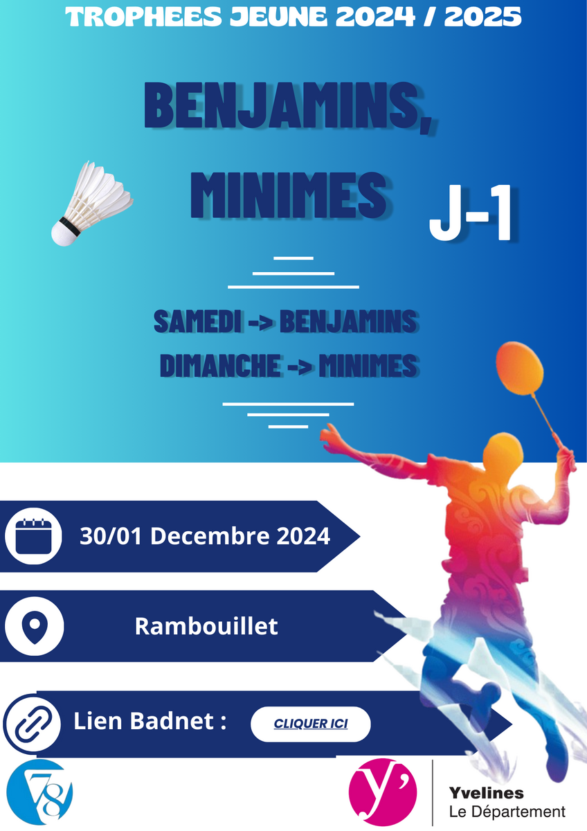 Tournoi jeunes ce week-end à Rambouillet.