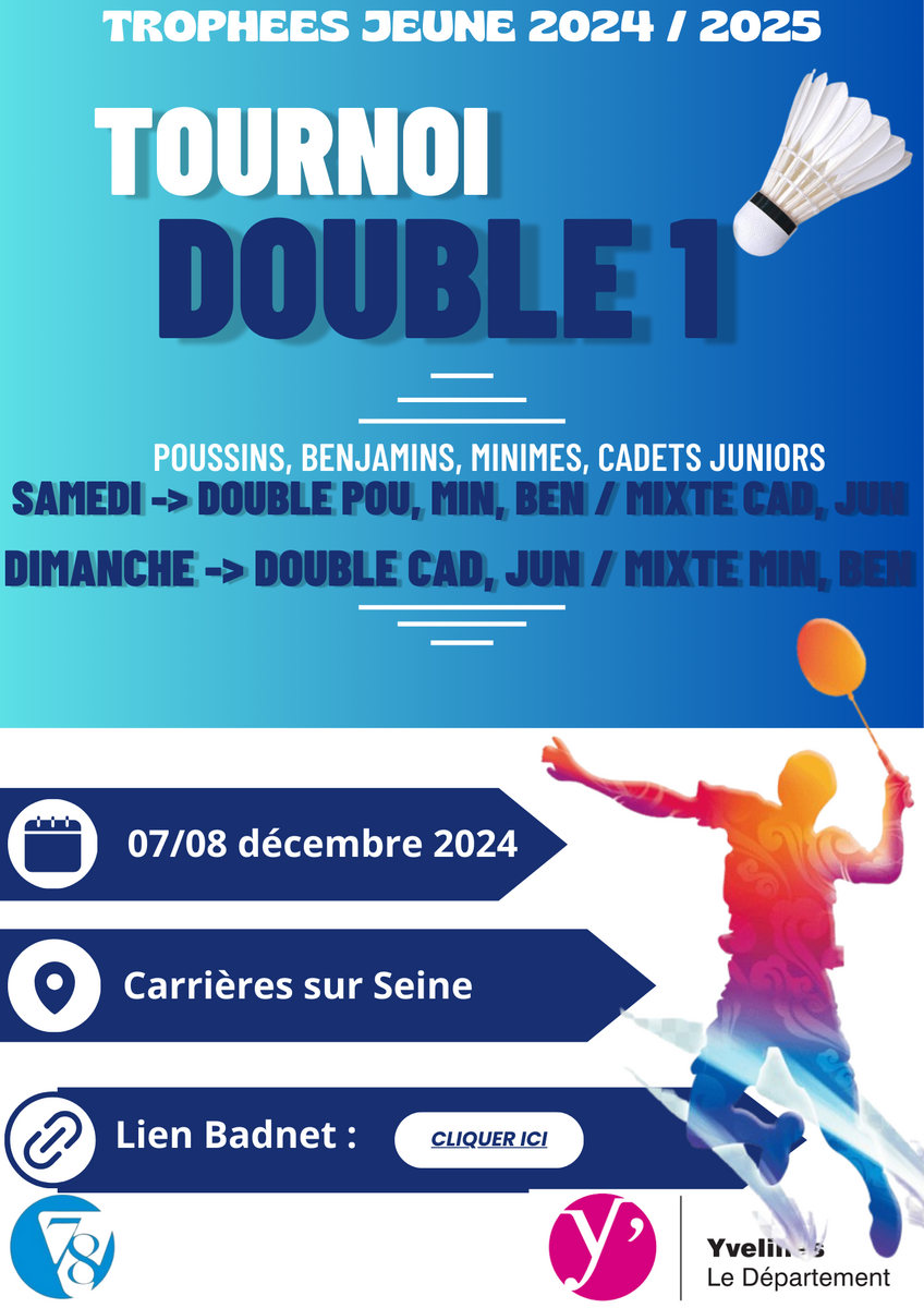 Résultats Doubles 1 Jeunes. 7/8 Décembre