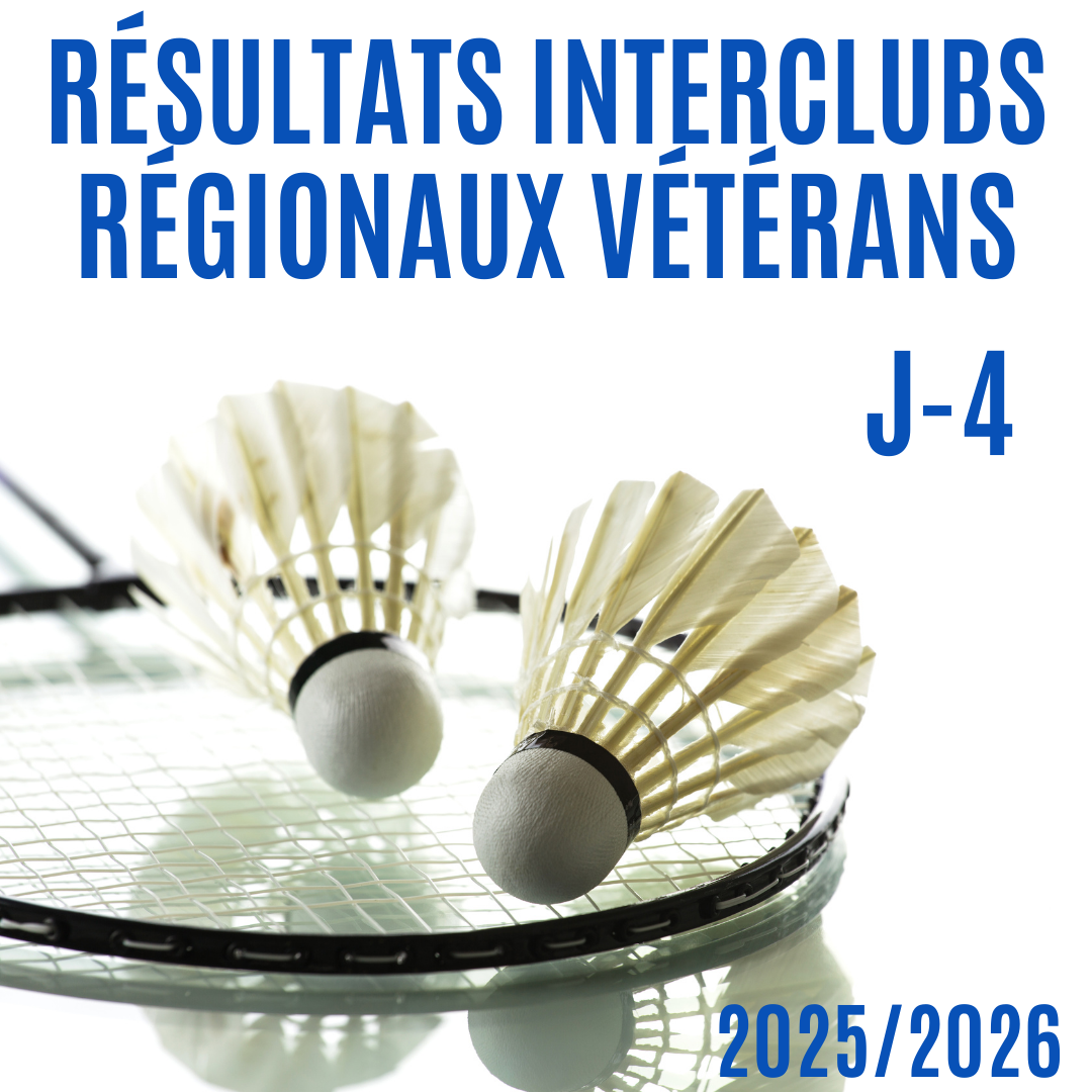 Résultats interclubs Vétérans régional J4