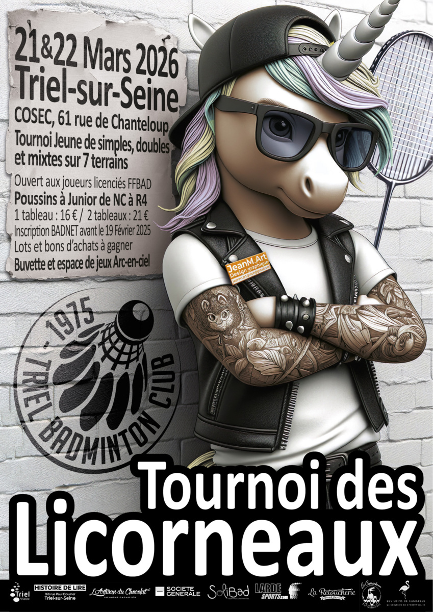 Tournoi jeunes des Licorneaux à Triel les 21 et 22 mars 2026