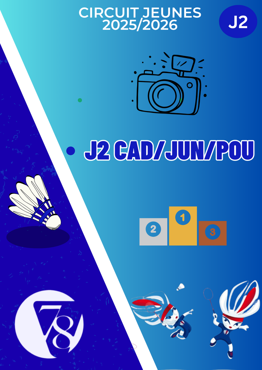 Résultats J2 Cadets, Juniors, Top Poussins