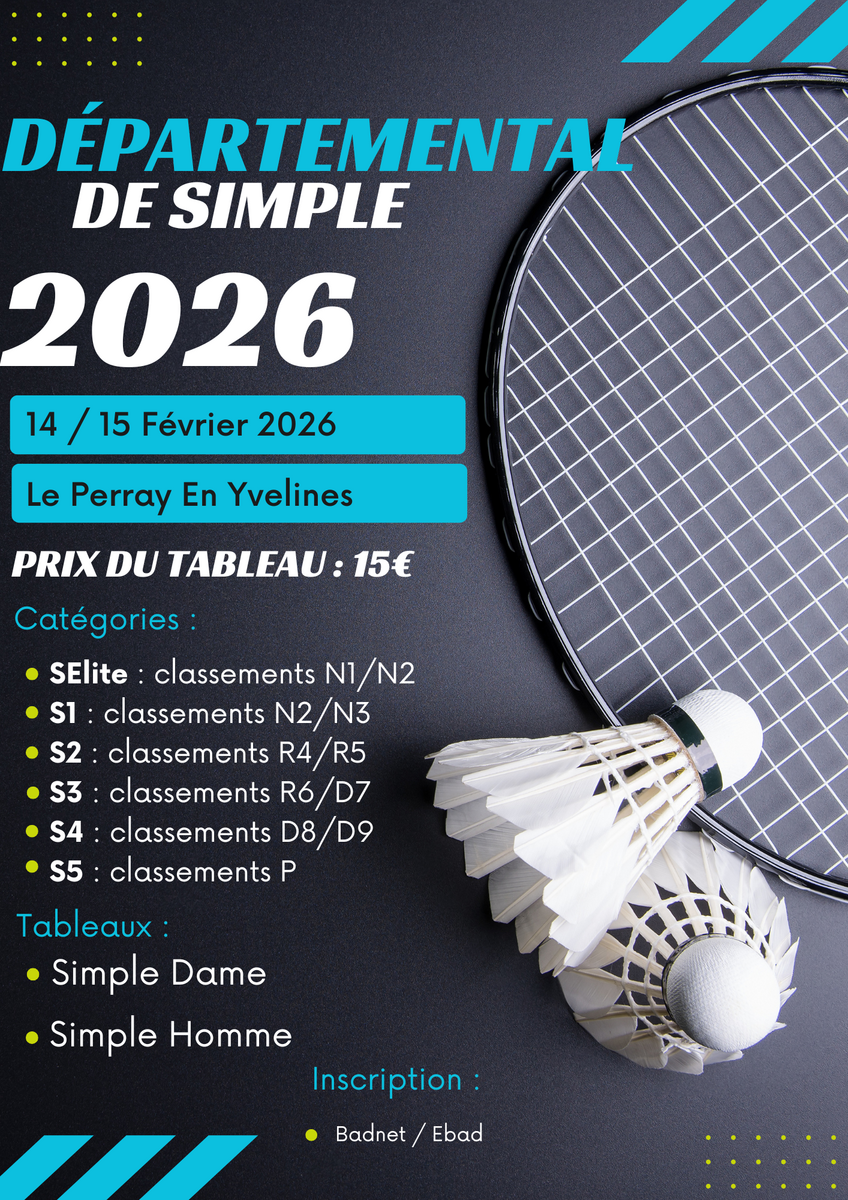 Résultats départementaux de simple