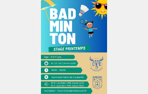 Stages jeunes à Elancourt du 20 au 24 avril