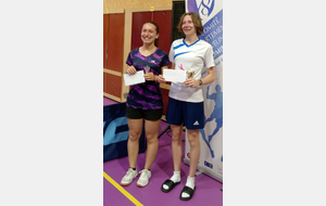 SD Junior
 LEMMEL Norah
U. S. Carrieres/seine
HAAS FAGES Ellie
Triel Badminton Club
