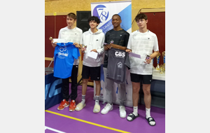 DH Cadet Elite
FUENTES Alexandre
Badminton Club Vicinois
MALAFOSSE Cyprien
Club Badminton Maurepas
LUCEA Lohann
Collectif Bad en Seine
STEPHAN Gaetan
Collectif Bad en Seine
