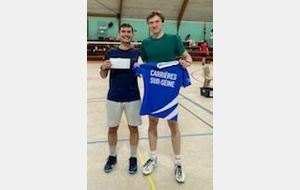 SH S2 
RICHARD Pacôme
Badminton Club Vicinois
MONEUSE Florian
U. S. Carrieres/seine
