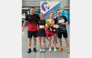 MX S4 
DEHILLOTTE Christophe
Badminton Club Montigny Le Bretonneux
REUTTER Fleur
Badminton Club Montigny Le Bretonneux
IKSIL Noah
Entente Sport. Perray En Y.
HUILLERY Marion
Entente Sport. Perray En Y