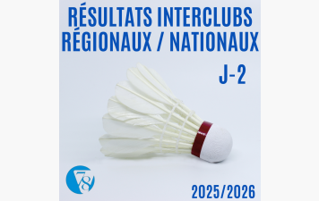 Résultats interclubs National J3 et Régional J2