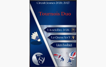 🏸 1er tournoi jeunes de la saison !