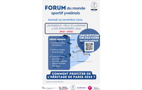 Samedi 23 Novembre : Forum sur l'héritage de Paris 2024