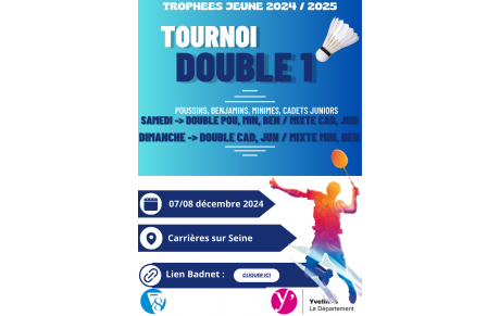 Résultats Doubles 1 Jeunes. 7/8 Décembre