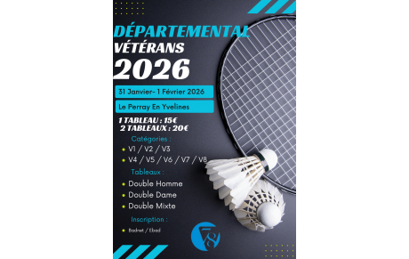 📢 Ouverture des inscriptions – Départemental Vétérans