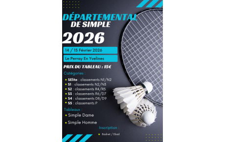 Résultats départementaux de simple